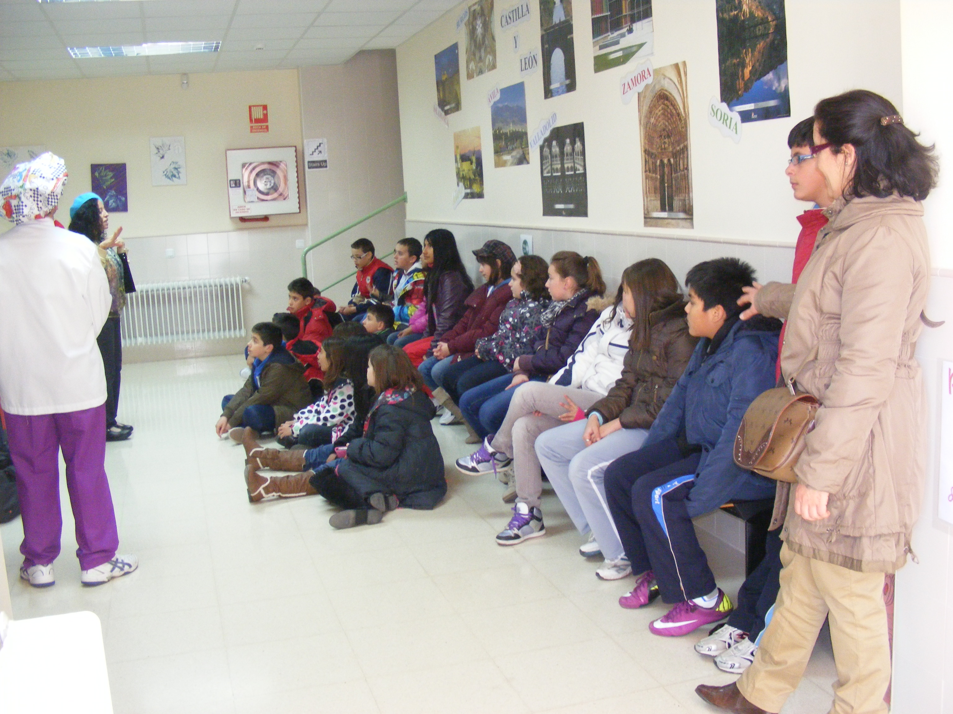 Alumnos de sexto en el CRIE 3
