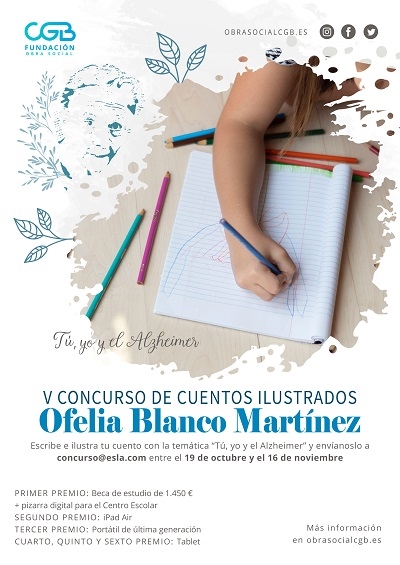 Cartel V Concurso de Cuentos Ilustrados - Ofelia Blanco
