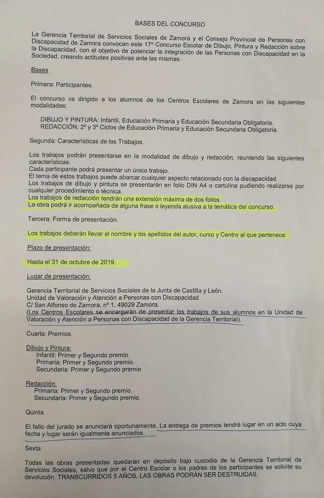 Concurso Discapacidad 2019