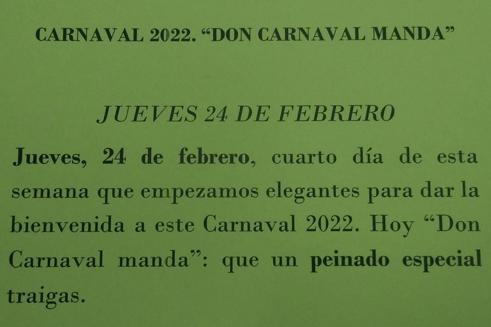 Don Carnaval Manda... Jueves