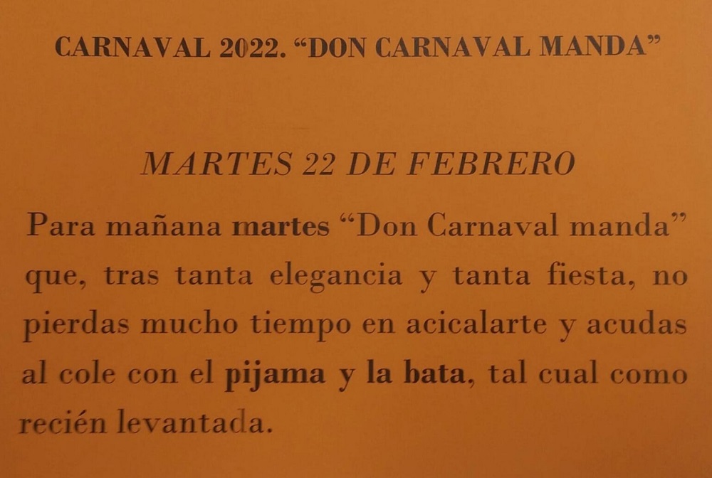 Don Carnaval Manda... Martes
