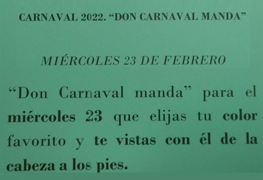 Don Carnaval Manda... Miércoles