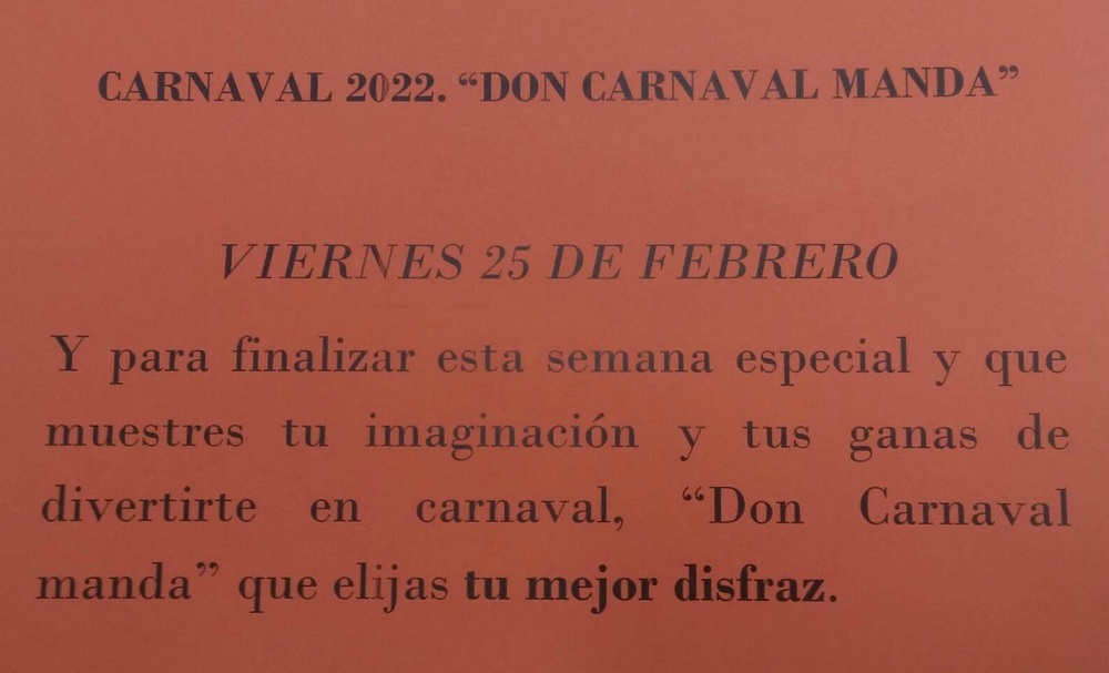 Don Carnaval Manda... Viernes